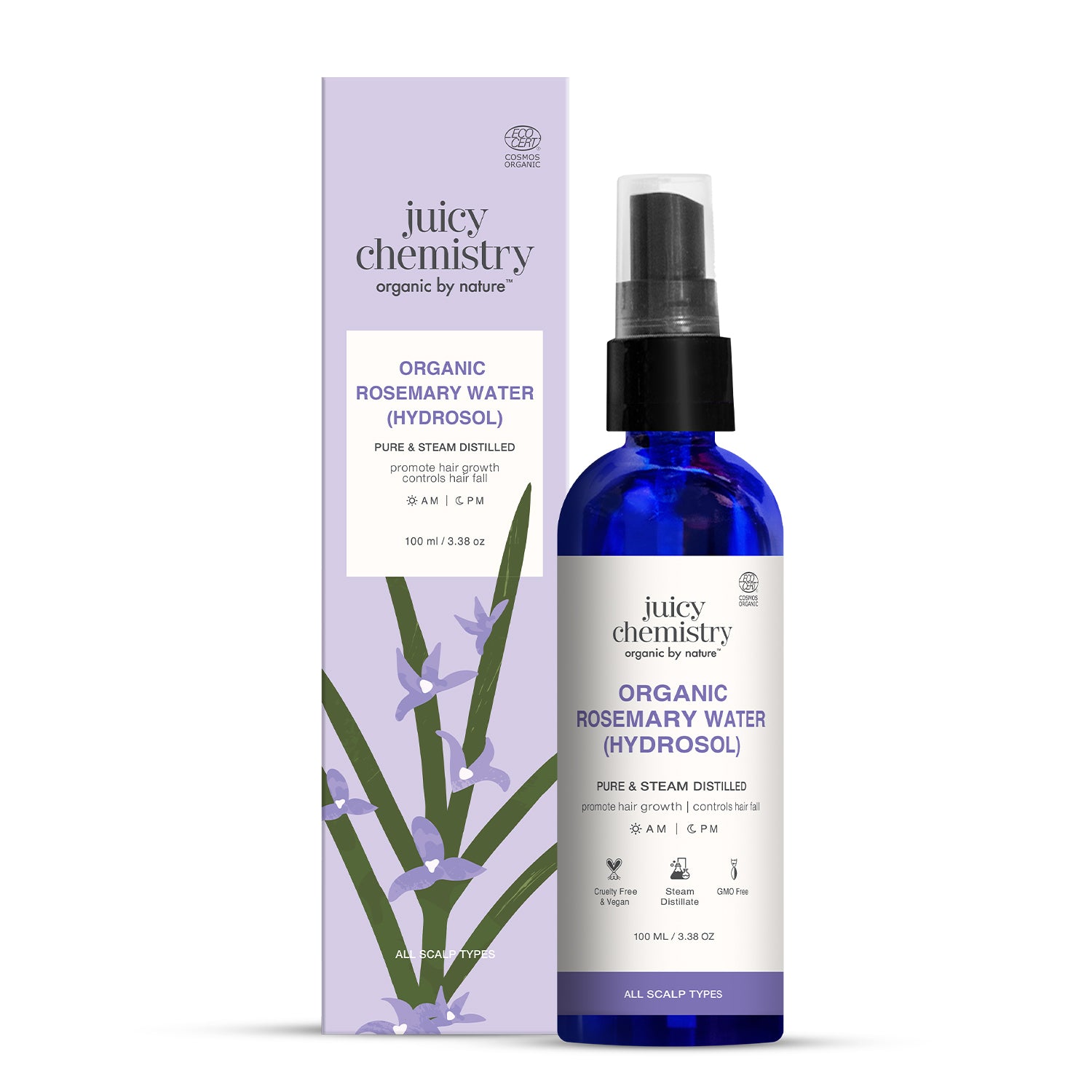 Organic Rosemary Water (Hydrosol)