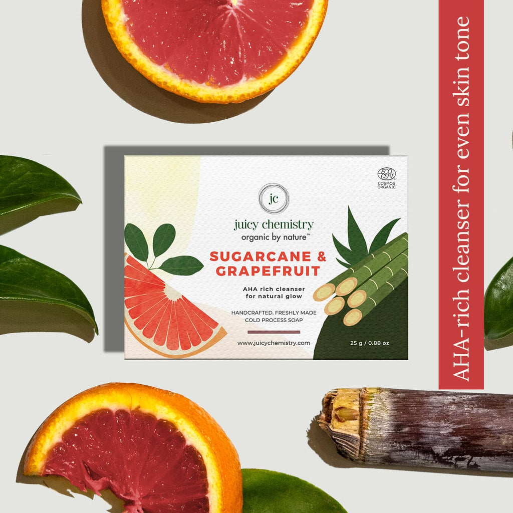 Sugarcane Grapefruit Organic Face Body Soap