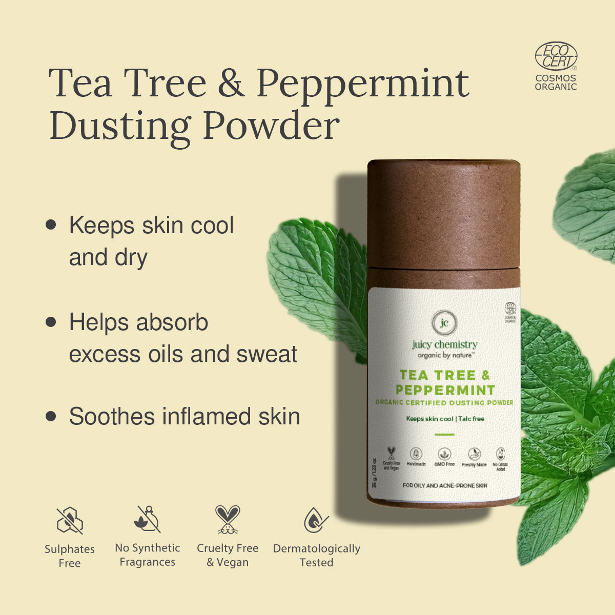 Tea Tree and Peppermint Dusting Powder