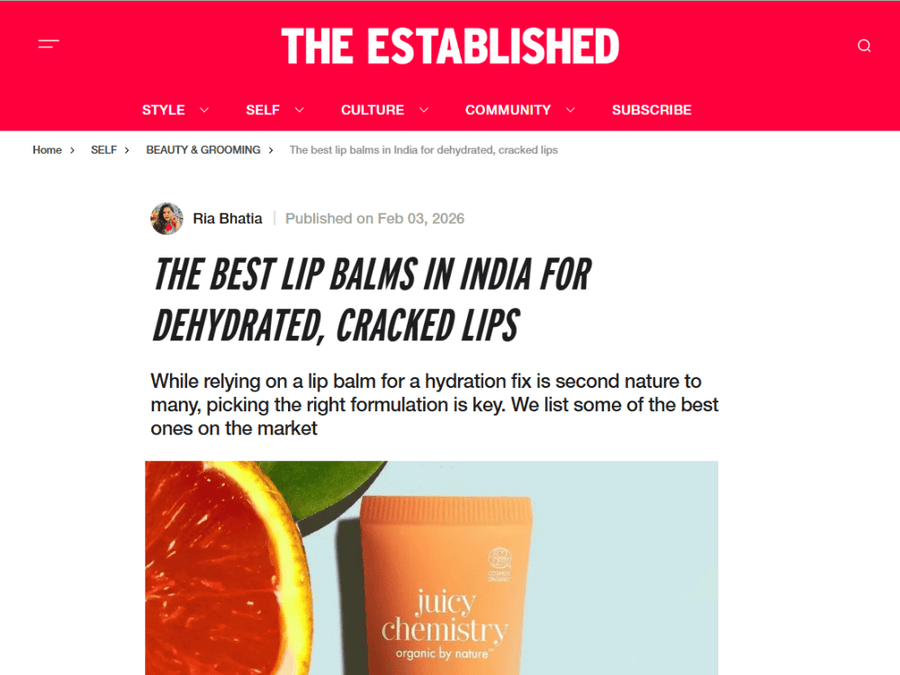 The best lip balms in India for dehydrated, cracked lips