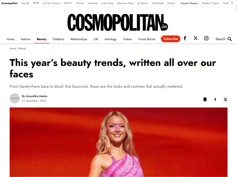 This year’s beauty trends, written all over our faces