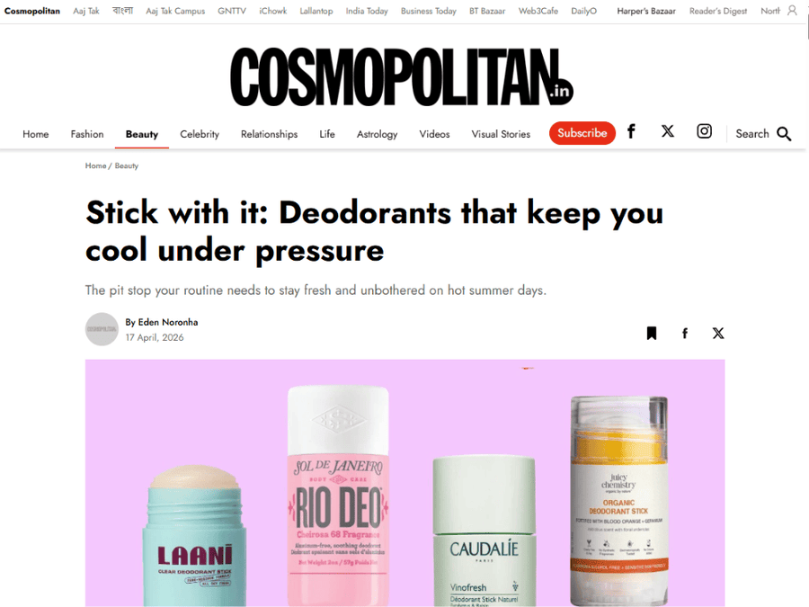 Stick with it: Deodorants that keep you cool under pressure