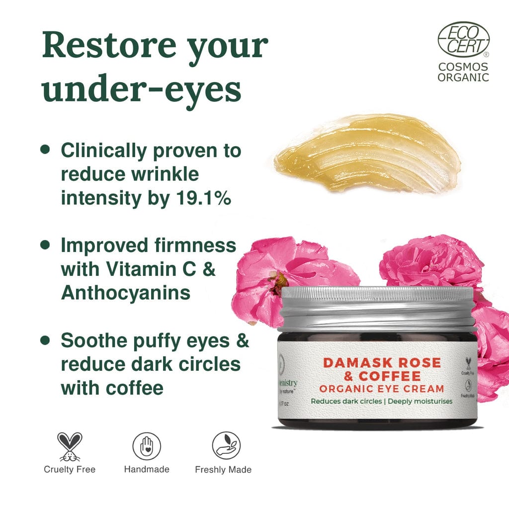 Damask Rose and Coffee Eye Cream..