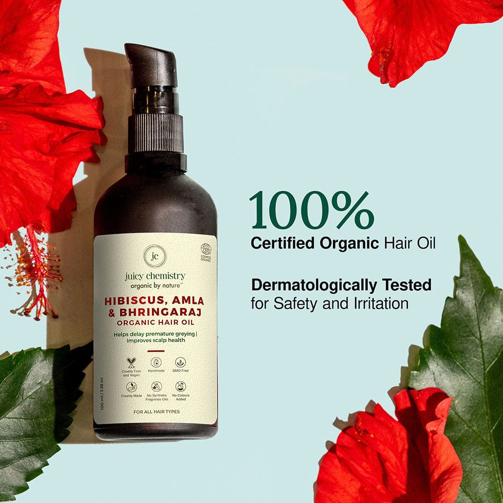 Certified Hibiscus Amla Organic & Natural Hair Oil