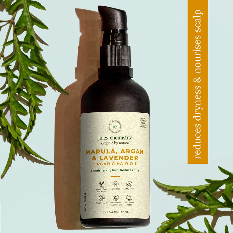 marula argan lavender hair oil