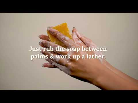 Carrot Rosehip and Neroli Hand Made Natural Soap - Product Video