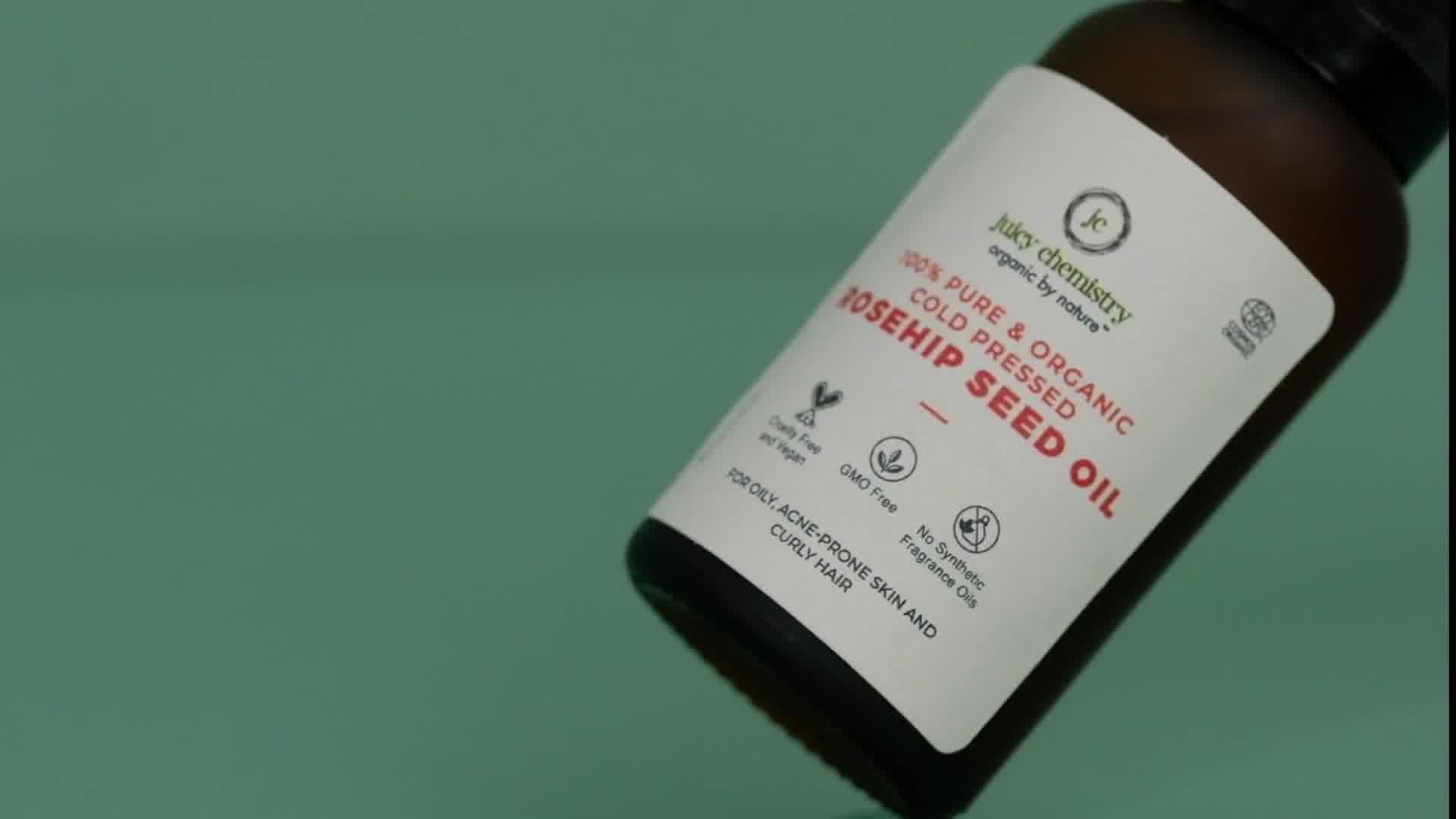 Pure Organic Cold Pressed Rosehip Seed Oil for Face Skin